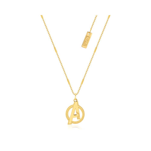 Couture Kingdom Sterling Silver Marvel Avengers Necklace - Gold