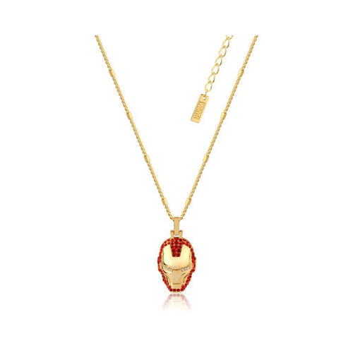 Couture Kingdom Marvel Iron Man Crystal Necklace - Gold
