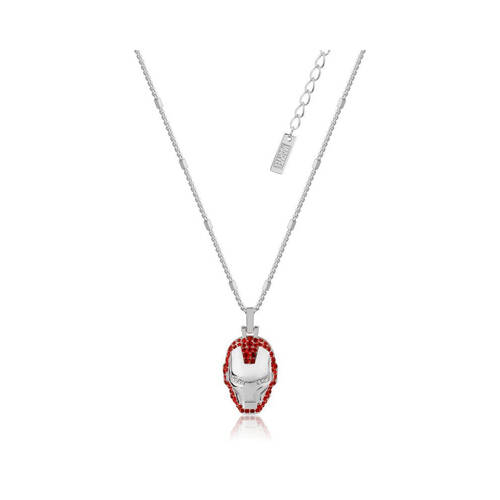 Couture Kingdom Marvel Iron Man Crystal Necklace - Silver
