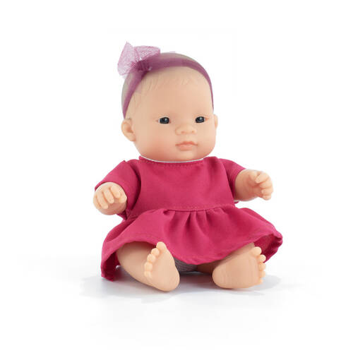 Miniland MF&M Baby Doll Asian Girl 21cm Imaginative Play Toy 10m+