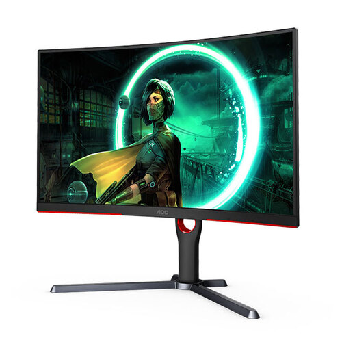 AOC 27' Curved VA QHD 2560 × 1440 1ms Gaming Monitor w/ DP/HDMI/VGA Ports