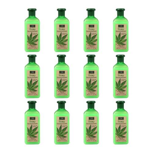 12PK XHC Hemp Oil Moisturising Conditioner For Shiny Hair 400ml Paraben Free