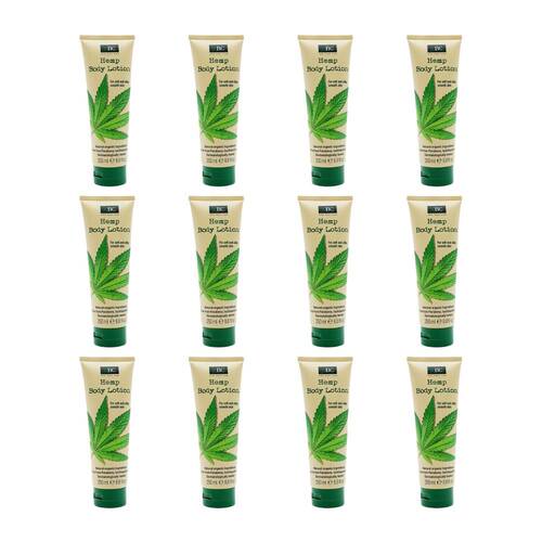 12PK XBC Hemp Oil Body Moisturising Lotion For Silky Skin 250ml Paraben Free