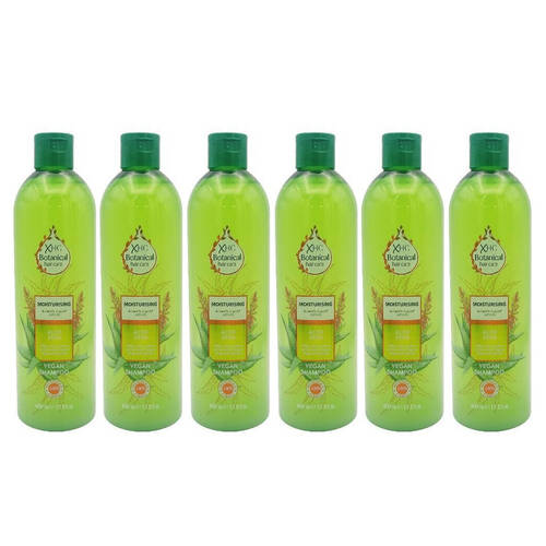 6PK XHC Botanical Aloe Vera Moisturising Vegan Shampoo 400ml Hair Care