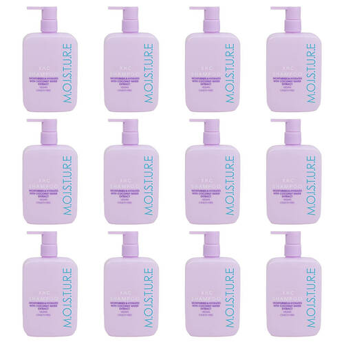 12PK XHC Moisture Shampoo w/ Coconut Water Extract For Dry Damaged Hair 350ml