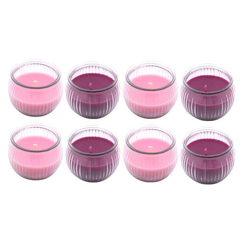 8PK Chupa Chups Sweet Scented Glass Candle Assorted 85g Home Room Fragrance