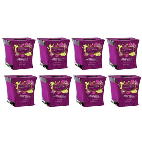 8PK Air Fusion Scented Candle Angelic Orchid Violet Home Room Fragrance