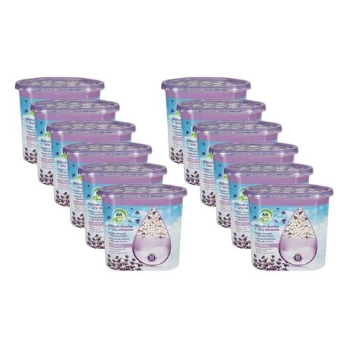 12PK Air Fusion Moisture Absorber Lavender Vanilla 396.96g Odour Eliminator