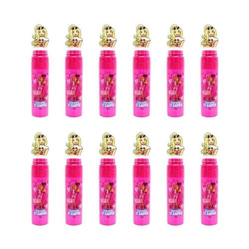12PK Park Avenue Cartoon Character Stamper Assorted 10g Kids Stationery