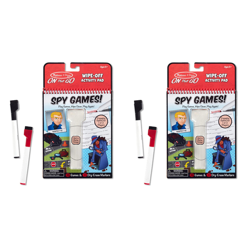 2PK Melissa & Doug On The Go Spy Games! Kids/Childrens Toy 6y+