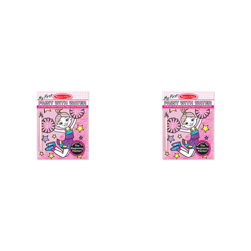 2PK Melissa & Doug My First Paint with Water Cheerleaders And More Kids Toy 3+