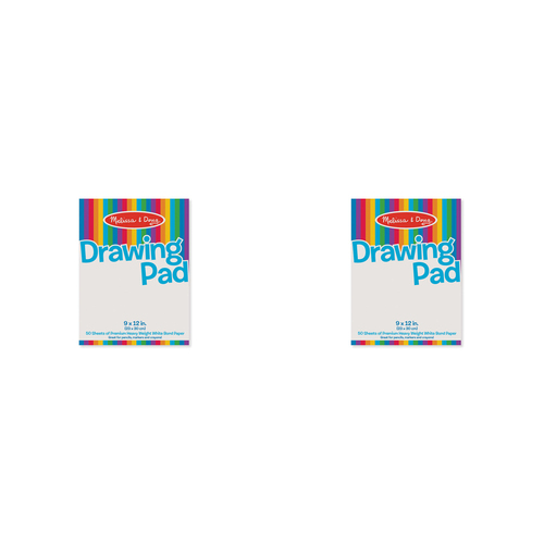 2PK Melissa & Doug Drawing Paper Pad 9x12" 50 Sheets Kids/Childrens Toy 3+