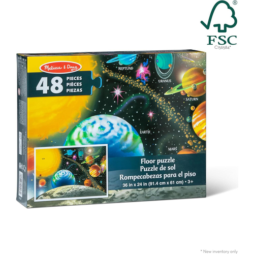 48pc Melissa & Doug Solar System Floor Puzzle Kids/Childrens Toy 3y+