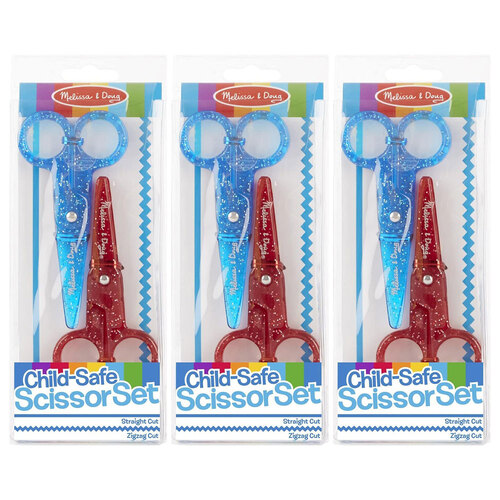 3PK Melissa & Doug Child-Safe Scissor Set Kids/Childrens Toy 3y+