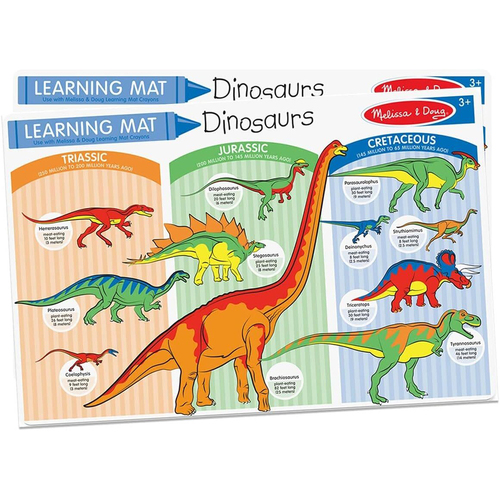 Melissa & Doug Dinosaurs Colour-A-Mat Bundle of 6 Kids/Childrens Toy 3+
