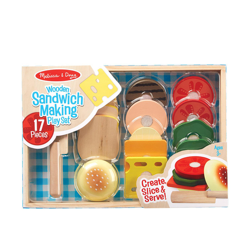 Melissa & Doug Sandwich Making Set Kids/Childrens Toy 3+