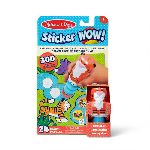 Melissa & Doug Sticker WOW! Activity Pad Stamper Set - Tiger Kids Toy 3y+