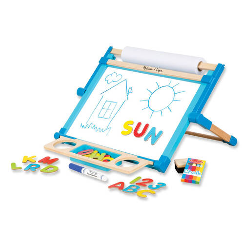 Melissa & Doug Double Sided Table Top Easel Childrens Toy Magnetic 3y+