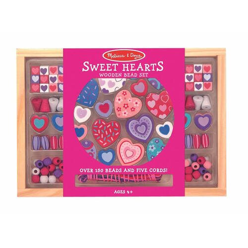 Melissa & Doug Sweet Hearts Bead Set Childrens Toy DIY Crafting Kit 4y+