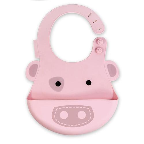 Marcus & Marcus Baby Bib Pokey Pig Soft Silicone 6m+ Pink