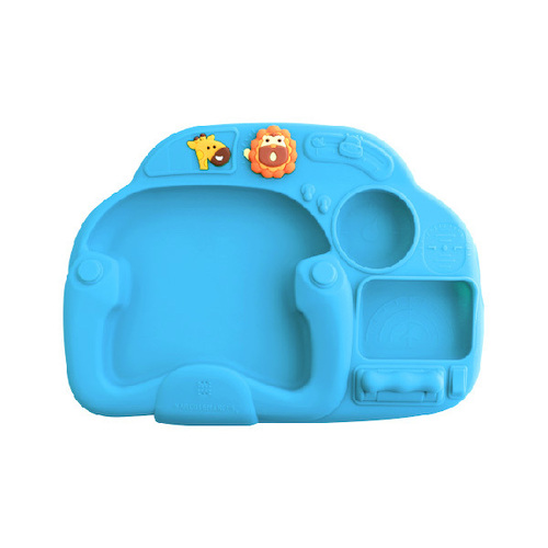Marcus & Marcus Baby/Toddler Creative Plate Suction Blue 6M+
