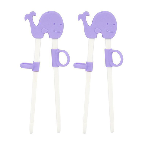 2PK Marcus & Marcus Children's Learning Chop Sticks Whale Lilac 3y+