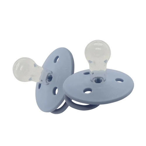 2PK Mininor Baby/Infant Dummy Silicone Pacifier Nordic Sky Blue 0m+