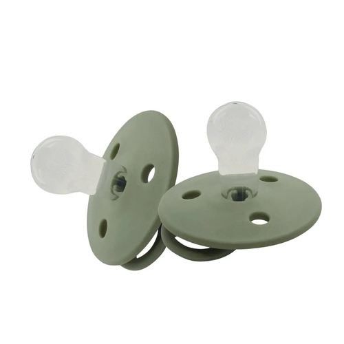2PK Mininor Baby/Infant Dummy Silicone Pacifier Willow Green 0m+