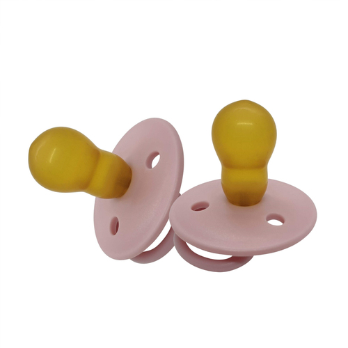 2PK Mininor Baby/Infant Dummy Latex Pacifier Rose 6m+