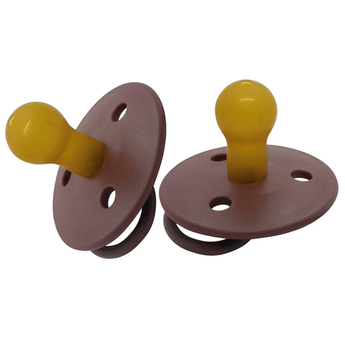 2PK Mininor Baby/Infant Dummy Latex Pacifier Heath Flower 6m+