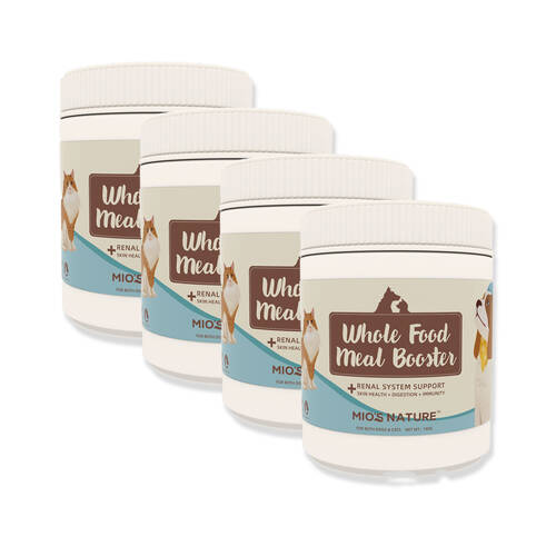 4PK Mio's Nature Whole Food Meal Booster Nutritional Powder for Pet Cats/Dogs 180g