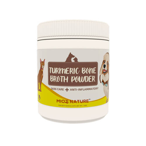 Mio's Nature Turmeric Bone Broth Nutritional Powder for Pet Cats/Dogs 120g