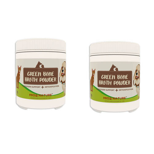 2PK Mio's Nature Green Bone Broth Nutritional Powder for Pet Cats/Dogs 120g