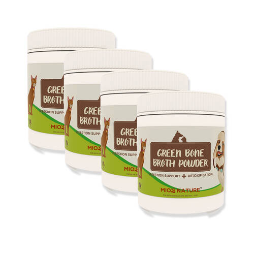 4PK Mio's Nature Green Bone Broth Nutritional Powder for Pet Cats/Dogs 120g