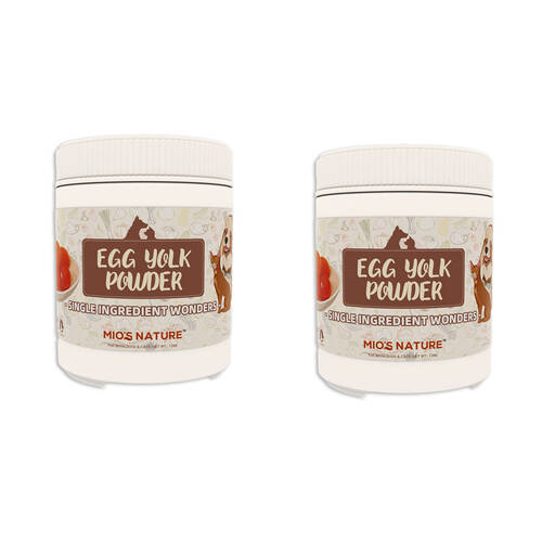 2PK Mio's Nature Egg Yolk Nutritional Supplement Powder for Pet Cats/Dogs 120g