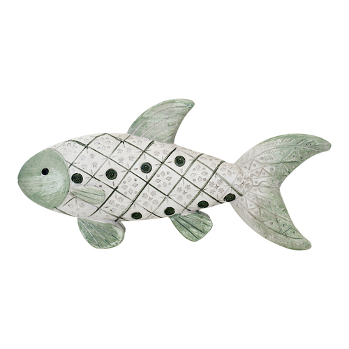 LVD Decorative Polyresin 23cm Fish Decor Mareena - Green