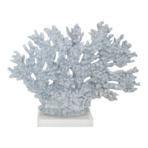 LVD Decorative Polyresin/Acrylic 26cm Branches Surf Coral Home Decor - Blue