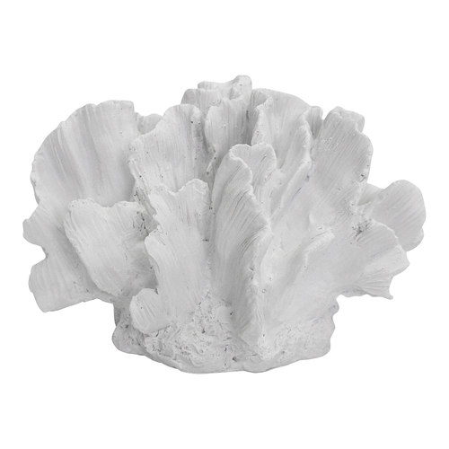 LVD Decorative Polyresin 17cm Marina Coral Home Decor - White