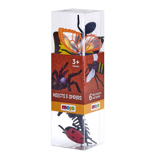 6pc Mojo Insects & Spider Figure Kids Playset Toy 3y+ Assorted