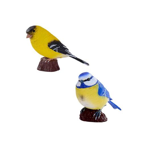 Mojo American Goldfinch/Blue Tit 2025 Figurine Bird Sculpture Combo Set