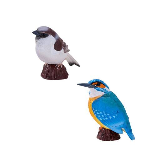 Mojo House Sparrow/Kingfisher 2025 Figurine Bird Sculpture Combo Set