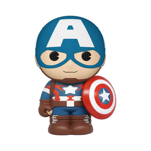 Marvel Avengers Captain America Figural PVC Coin/Piggy Bank 5.9in Figure