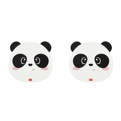 2PK Legami PVC Mousepad Anti-Slip Mouse Mat Pad - Panda