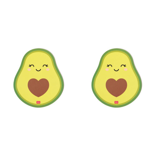 2PK Legami PVC Mousepad Anti-Slip Mouse Mat Pad - Avocado