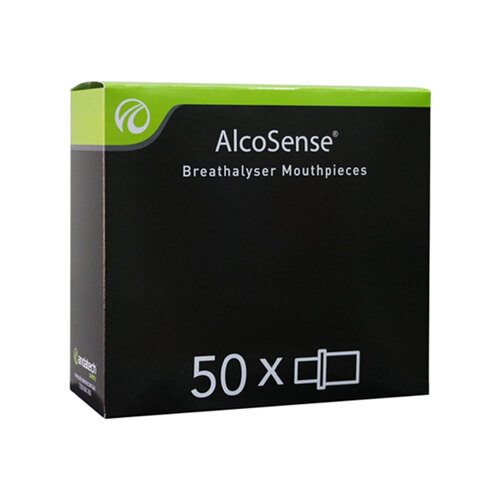 50pc Alcosense Washable Breathalysers Mouthpieces