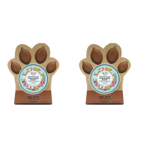 2PK Mad Pets Calming Paw and Nose Soothing Balm 100ml Oatmeal & Chamomile
