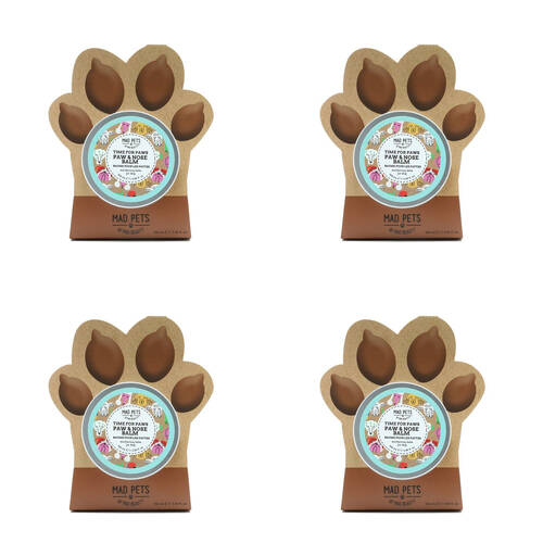 4PK Mad Pets Calming Paw and Nose Soothing Balm 100ml Oatmeal & Chamomile