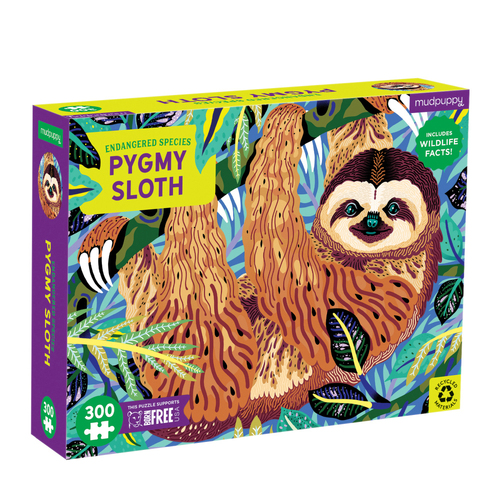 300pc Mudpuppy Jigsaw Puzzle 61x46cm Pygmy Sloth Kids Game 7y+