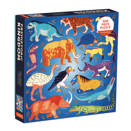 500pc Mudpuppy Kids Jigsaw Puzzle 51x51cm Prehistoric Kingdom 8+