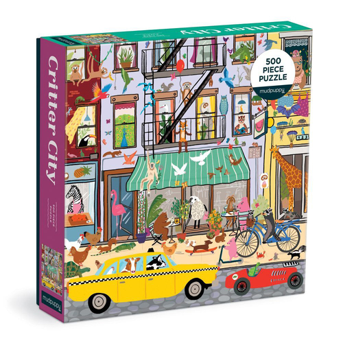 500pc Mudpuppy Kids Jigsaw Puzzle 51x51cm Critter City 8+